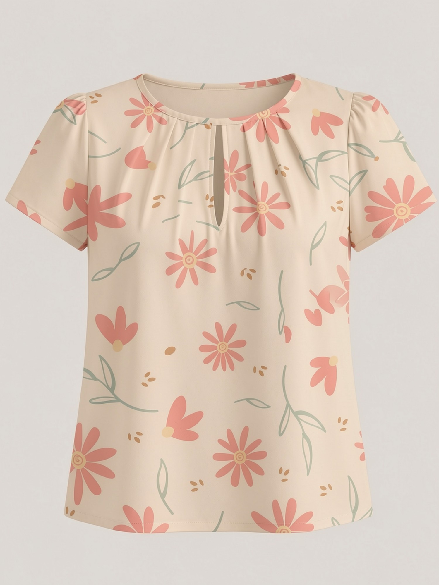 Новая женская футболка с кругл – обзор и цена Resort Shirt Floral