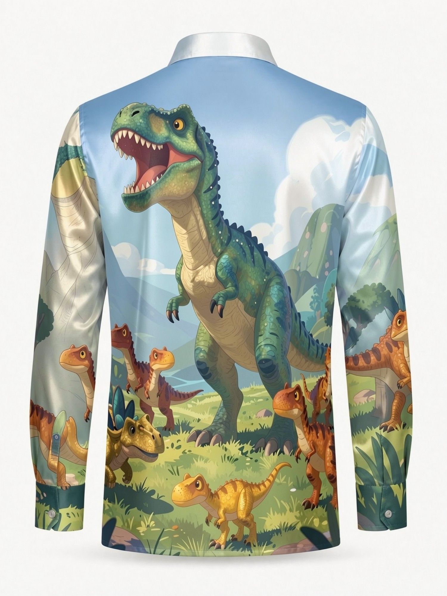 Мужская модная атласная рубашк – обзор и цена Resort Shirt Floral