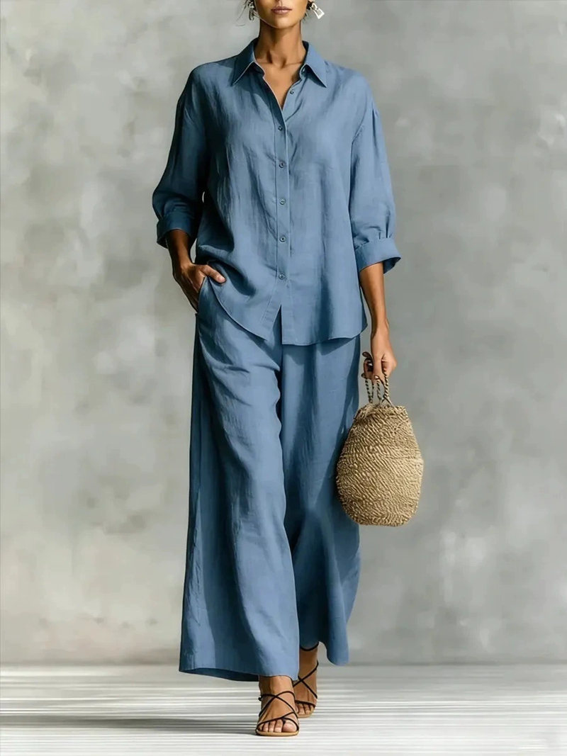Женский новый комплект: рубашк – обзор и цена Linen Shirt Breathable