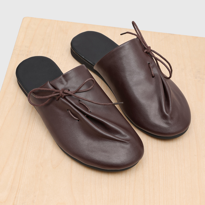Новые модные удобные мужские п – обзор и цена Flip Flop Leather Men