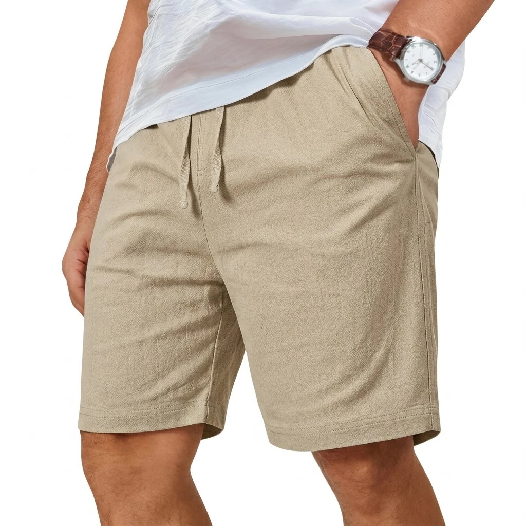 Широкие хлопковые льняные шорт – обзор и цена Short Linen Drawstring
